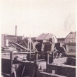 Pohled z Marvanovy ul. na továrnu Pyramid v Hálově ulici