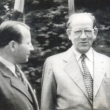 A.Zpotock s pedsedou MNV J.Henzlem na donkch v r.1953
